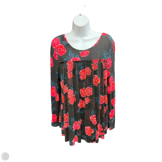 Top Long Sleeve By Matilda Jane In Floral Print, Size: S