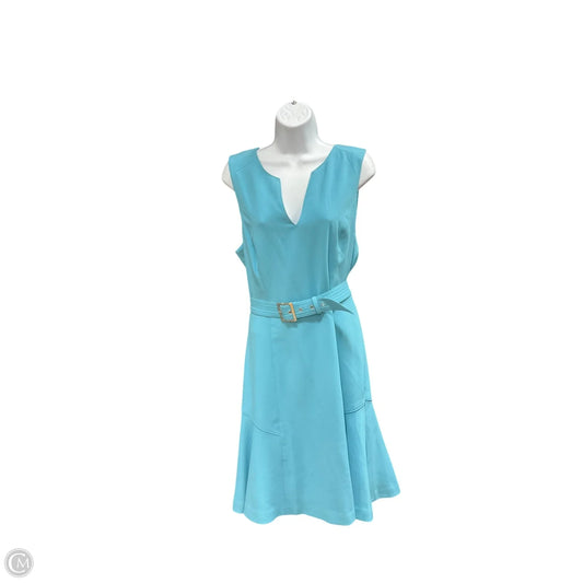 Dress Casual Midi By White House Black Market In Aqua, Size: 14