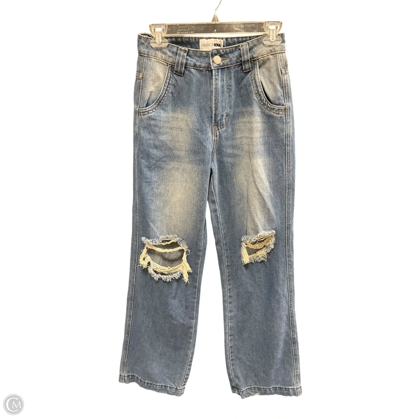 Jeans Straight By Fashion Nova In Blue, Size: 0