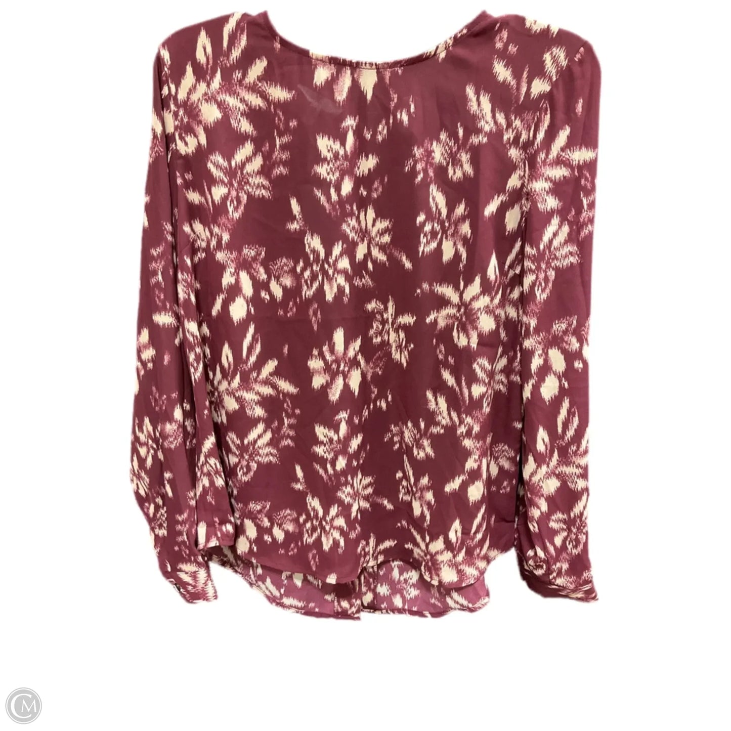 Top Long Sleeve By Maurices In Red, Size: M