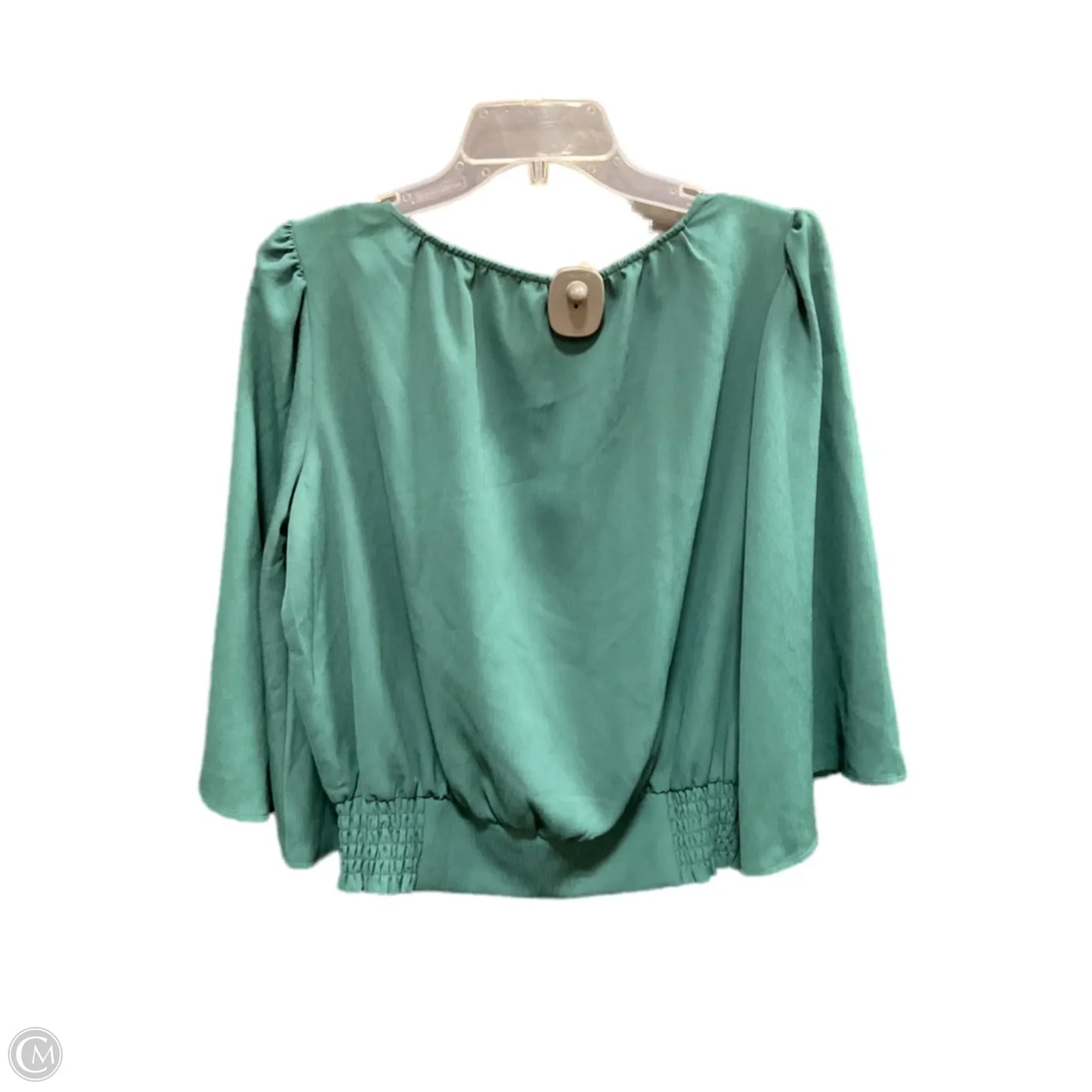 Top Short Sleeve By Ann Taylor In Green, Size: S