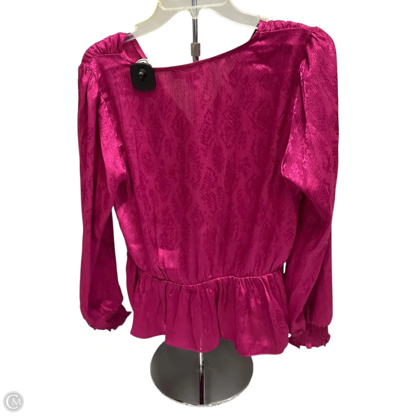 Top Long Sleeve By Michael By Michael Kors In Pink, Size: M