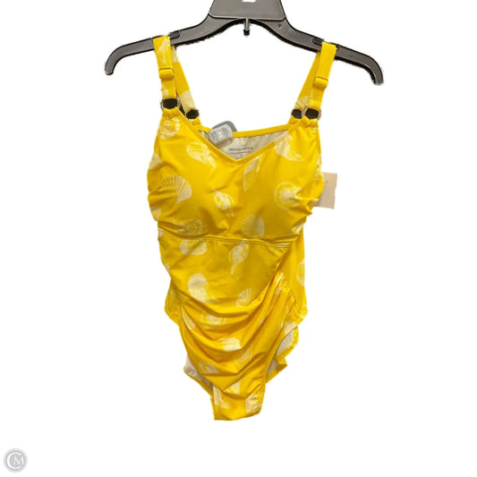 Swimsuit By Isaac Mizrahi Live Qvc In Yellow, Size: 10