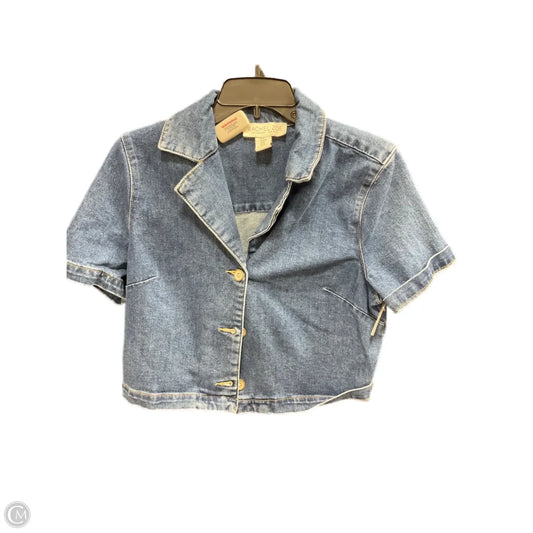 Top Short Sleeve By Rachel Zoe In Blue, Size: M