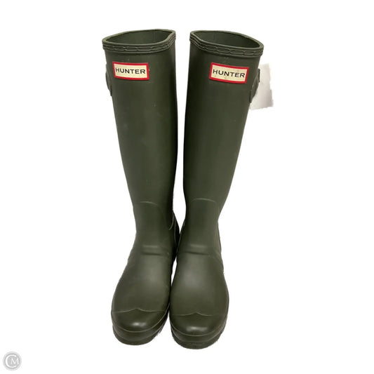 Boots Rain By Hunter In Green, Size: 7