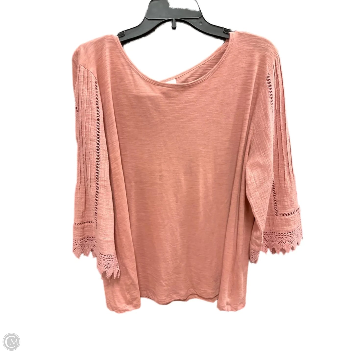 Top 3/4 Sleeve By J. Jill In Orange, Size: L