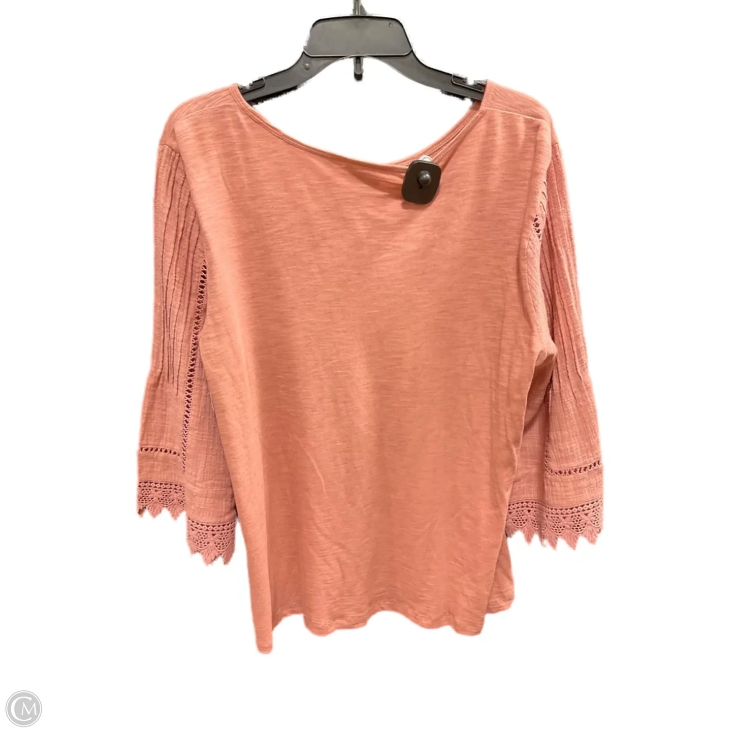 Top 3/4 Sleeve By J. Jill In Orange, Size: L