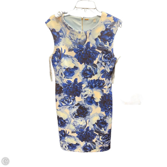 Dress Casual Midi By Tahari In Blue, Size: 10