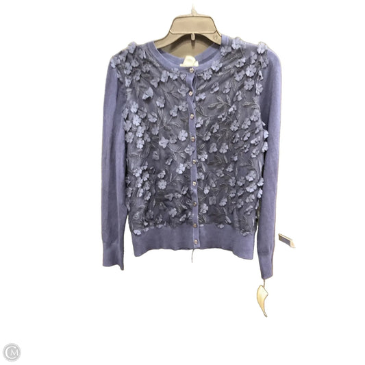 Sweater Cardigan By Charter Club In Blue, Size: M
