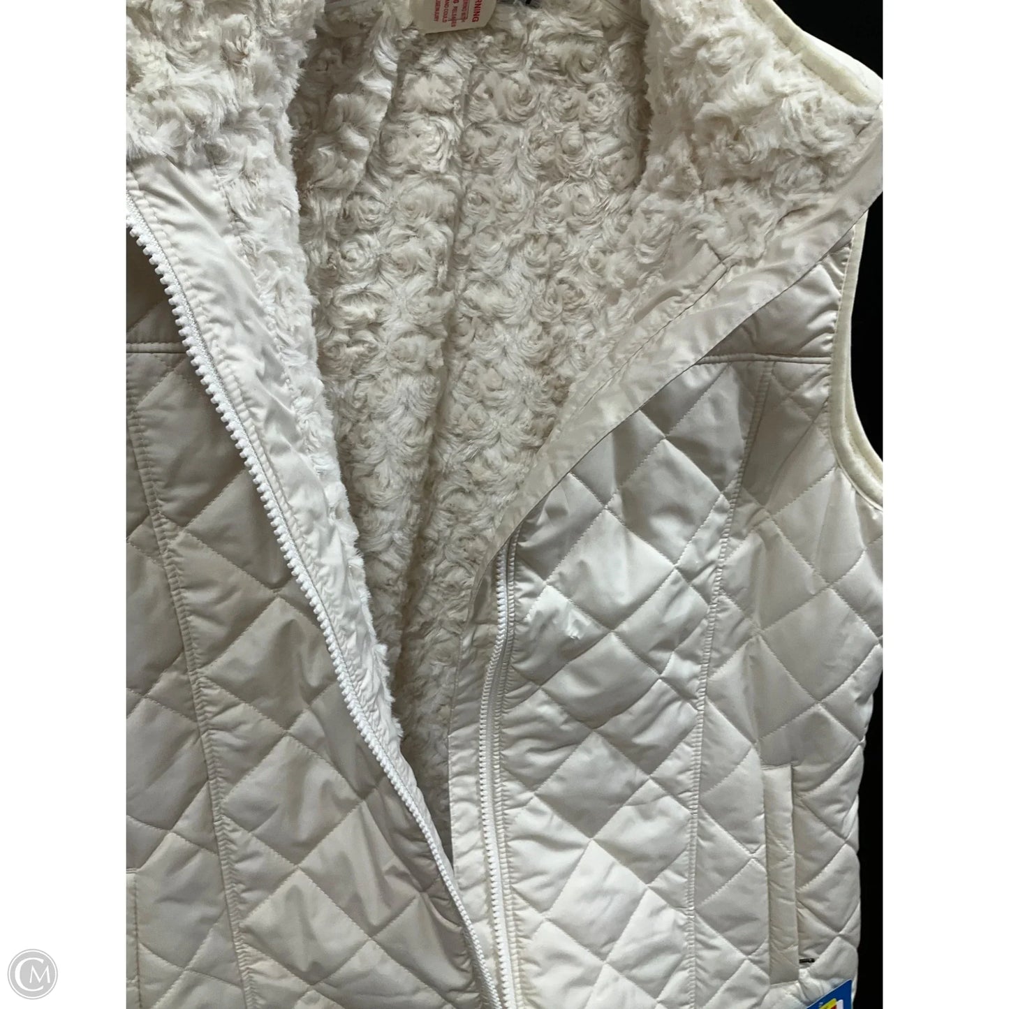 Vest Puffer & Quilted By Columbia In Cream, Size: L