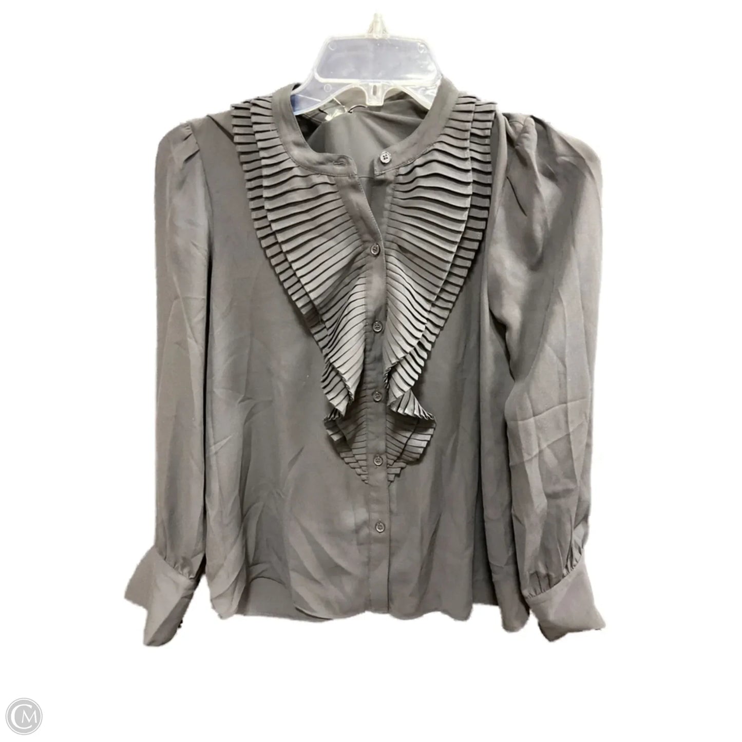 Top Long Sleeve By Ann Taylor In Black, Size: S