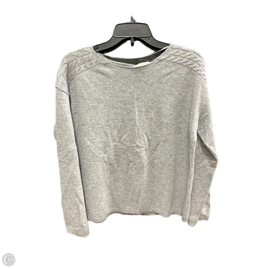 Top Long Sleeve By Nordstrom In Grey, Size: S
