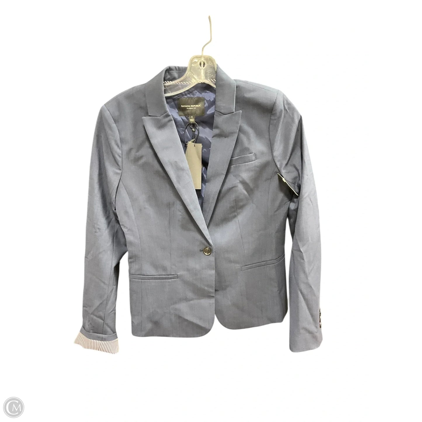 Blazer By Banana Republic In Blue, Size: 4