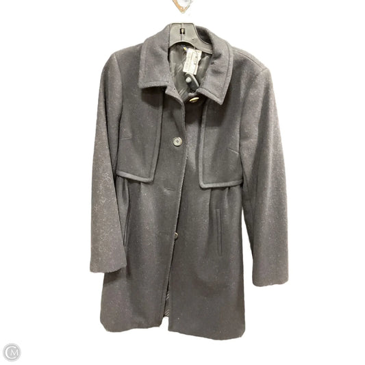 Coat Peacoat By Brooks Brothers In Black, Size: 8