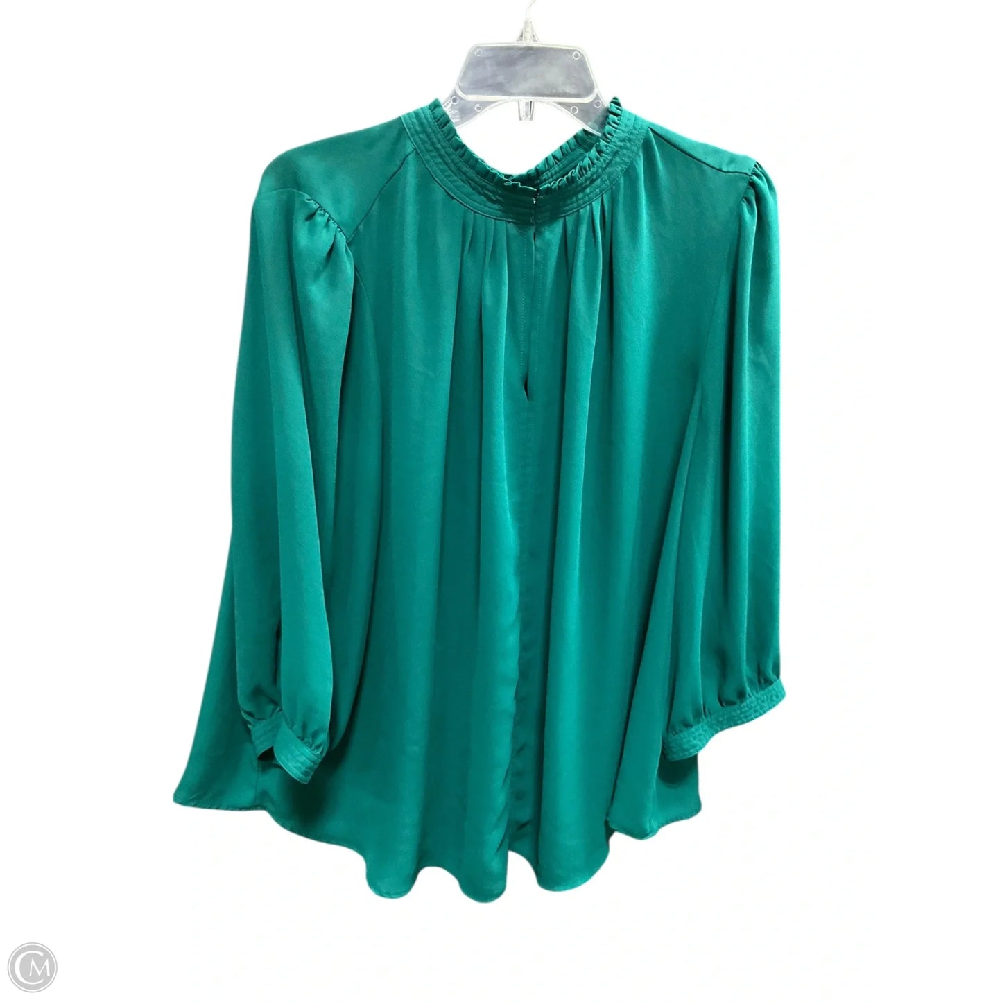 Top Long Sleeve By Worthington In Green, Size: 2x