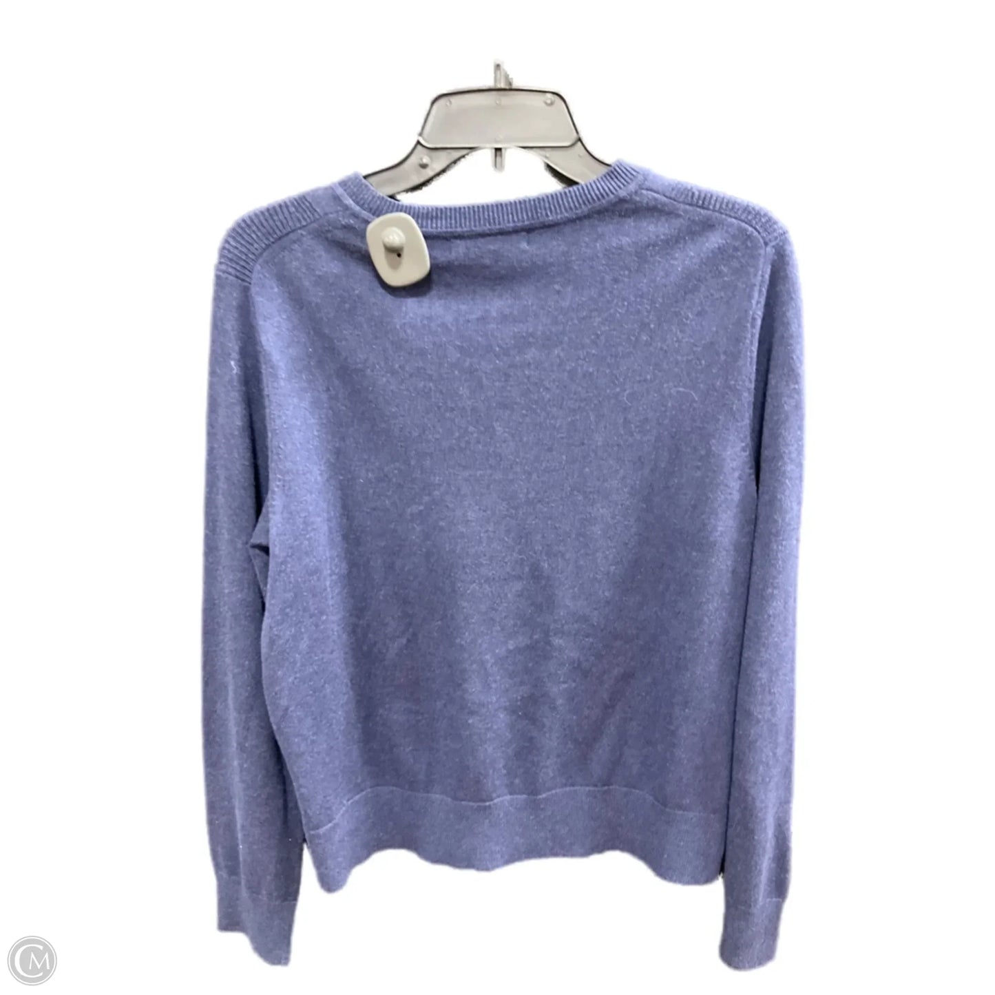 Sweater Cardigan By Banana Republic In Blue, Size: L