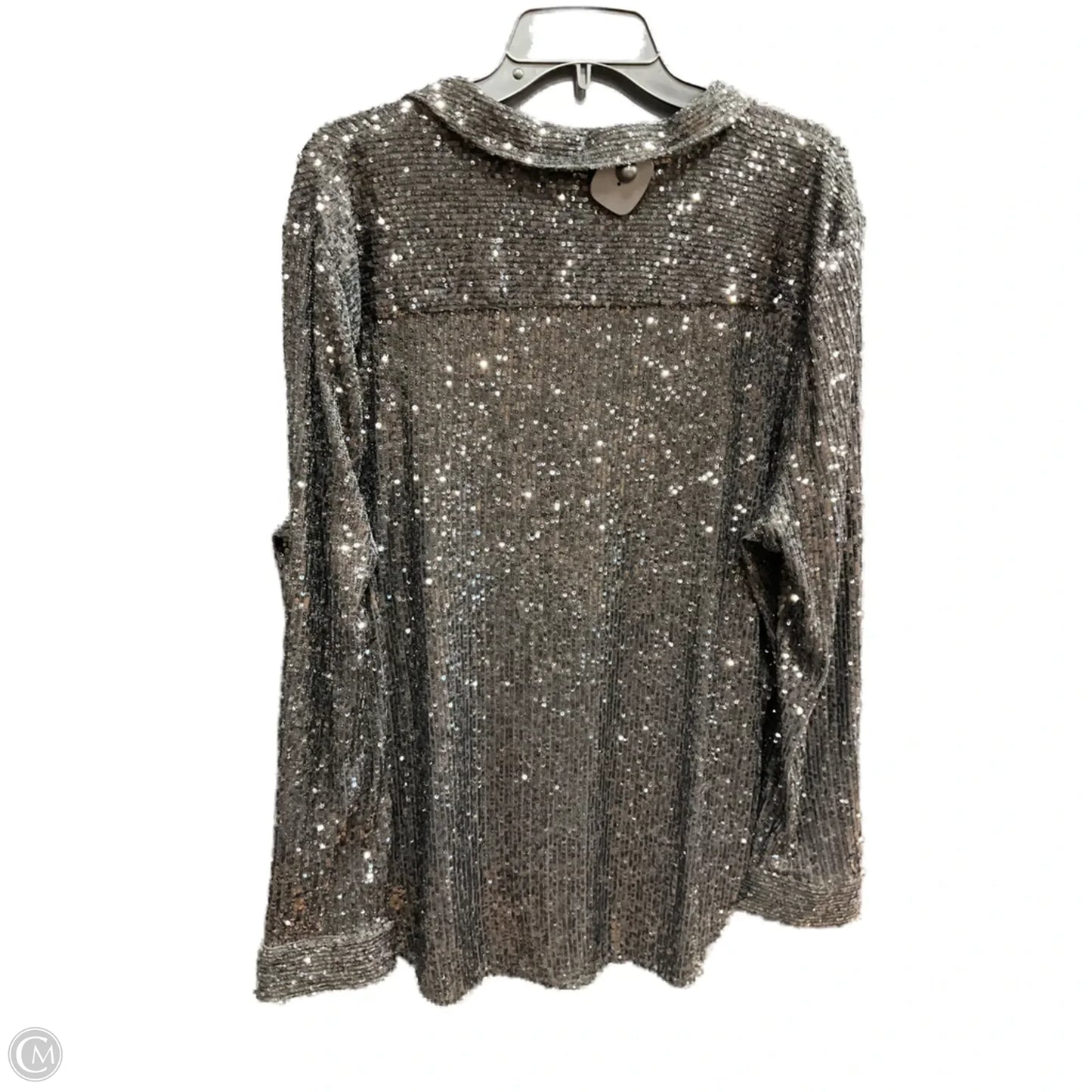 Blouse Long Sleeve By Halogen In Black, Size: Xxl