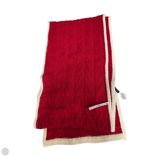Scarf Winter By Talbots In Red & White