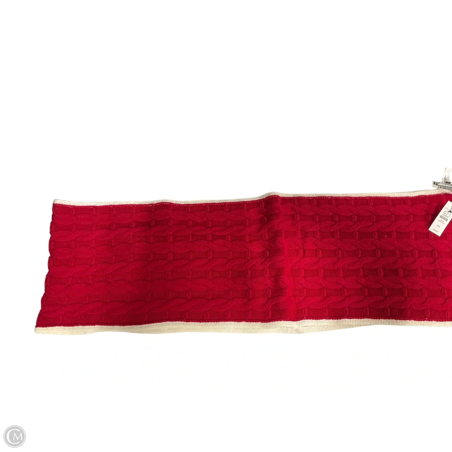 Scarf Winter By Talbots In Red & White