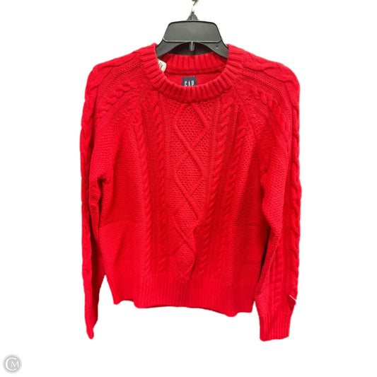 Sweater By Gap In Red, Size: S