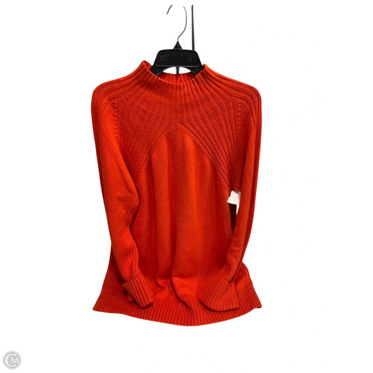 Sweater By Talbots In Orange, Size: 1x