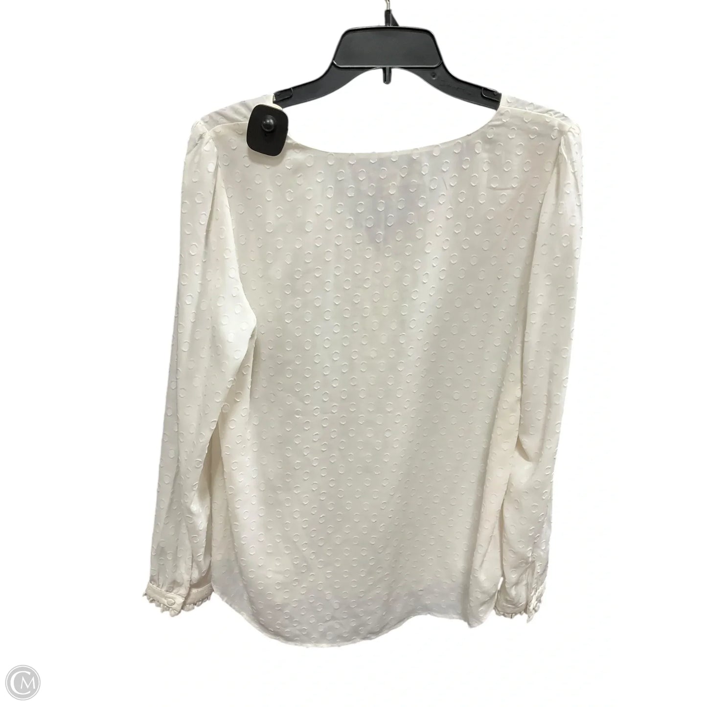 Top Long Sleeve By Loft In Cream, Size: M