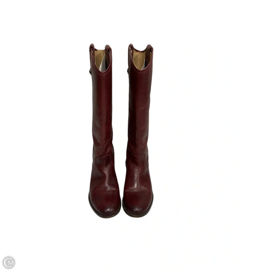 Boots Designer By Frye In Red, Size: 7