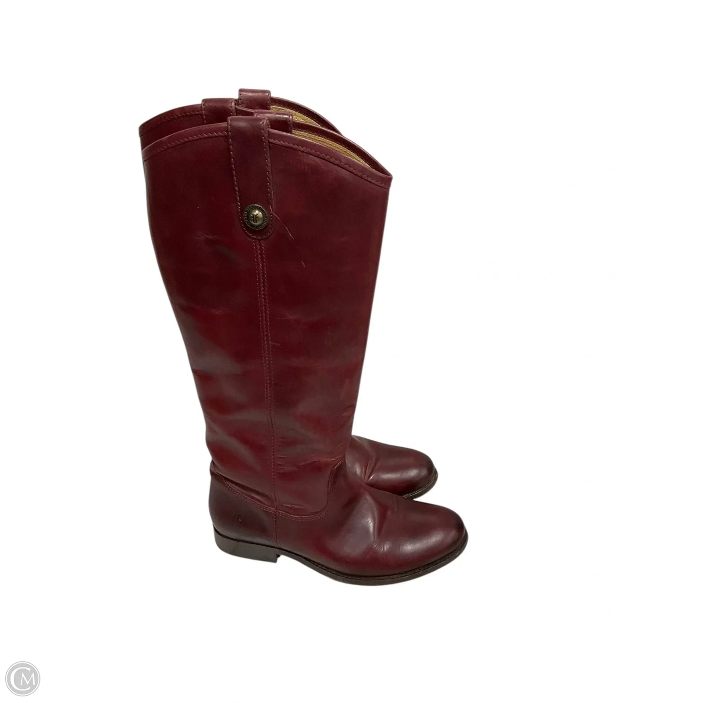 Boots Designer By Frye In Red, Size: 7