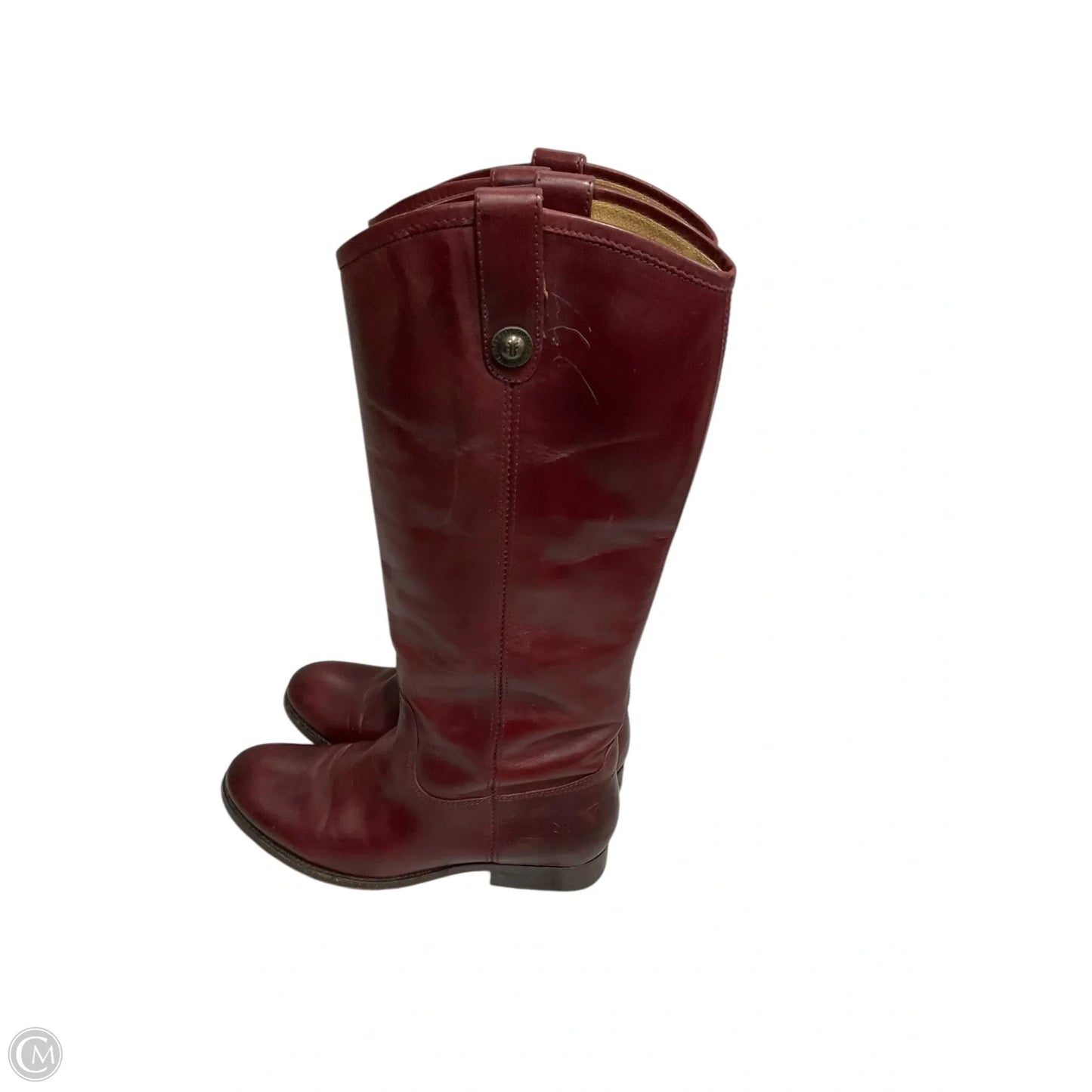 Boots Designer By Frye In Red, Size: 7