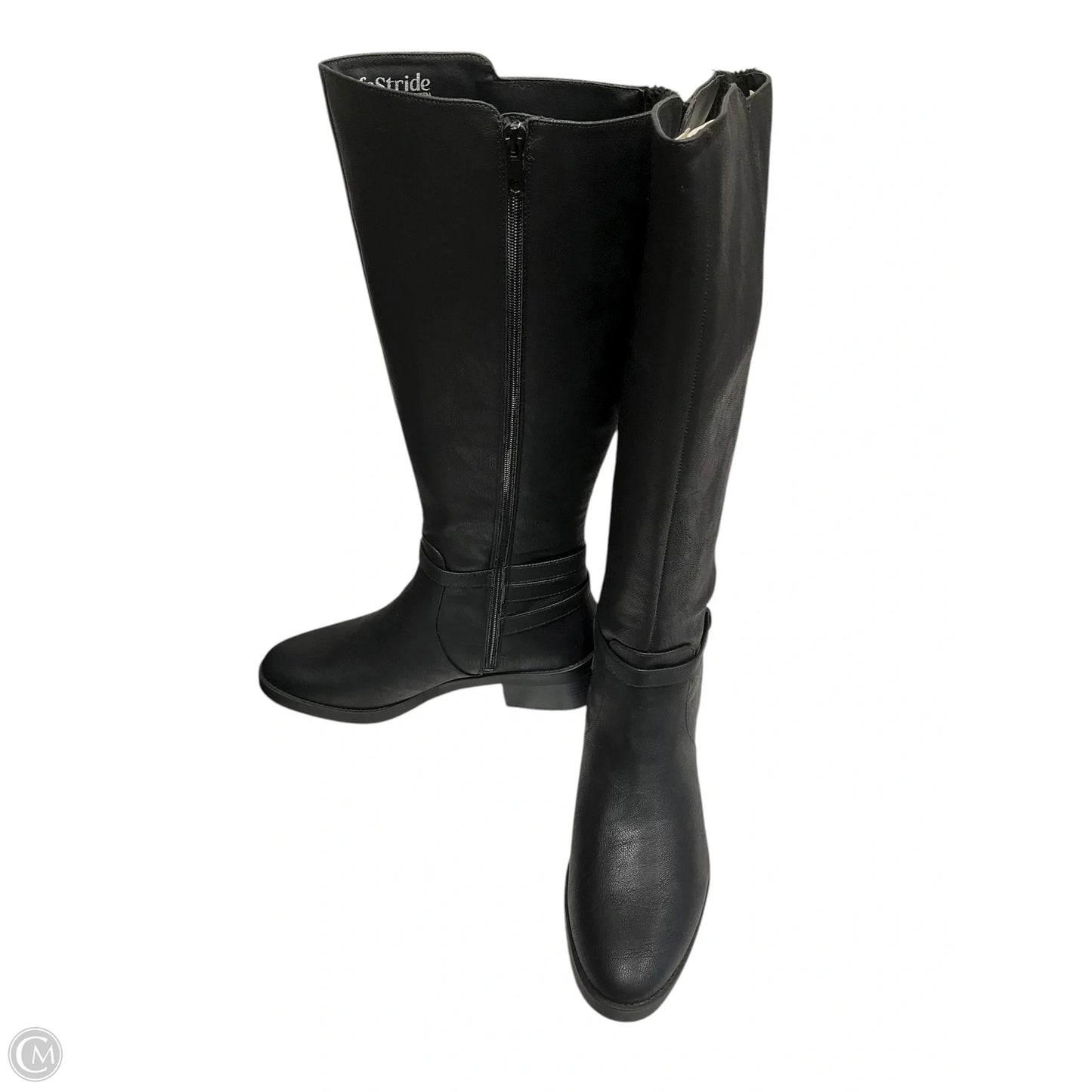 Boots Knee Flats By Life Stride In Black, Size: 11