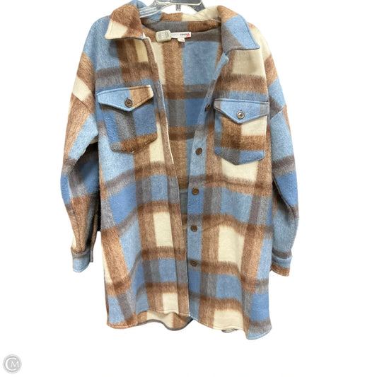 Sweater Cardigan By Sonoma In Blue & Brown, Size: Xl