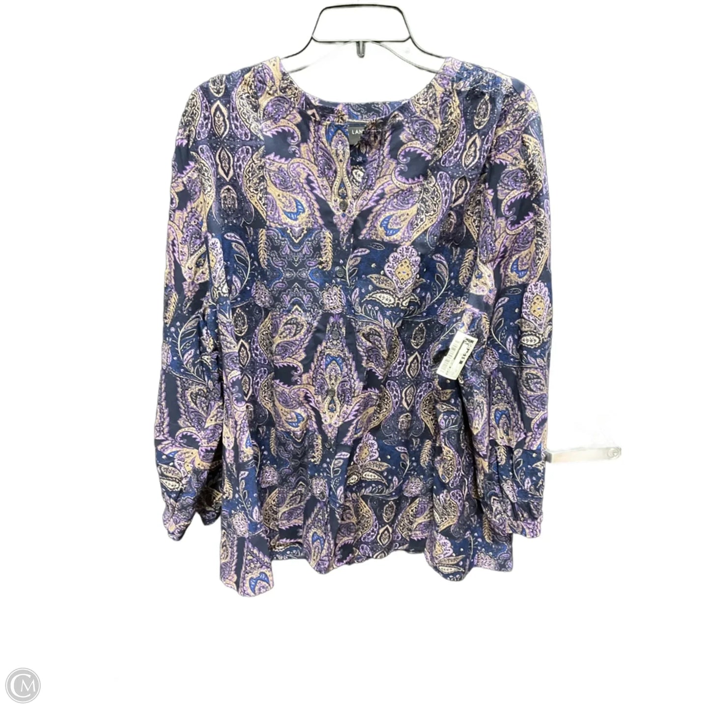 Top Long Sleeve By Lane Bryant In Purple, Size: 18