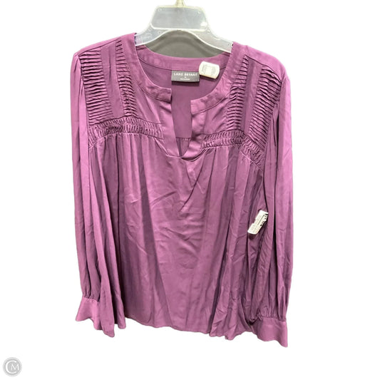 Top Long Sleeve By Lane Bryant In Purple, Size: 20