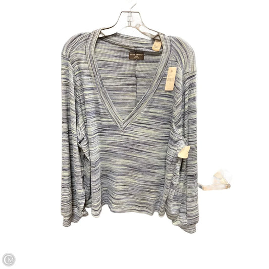 Top Long Sleeve By Lane Bryant In Blue & Green, Size: 1x