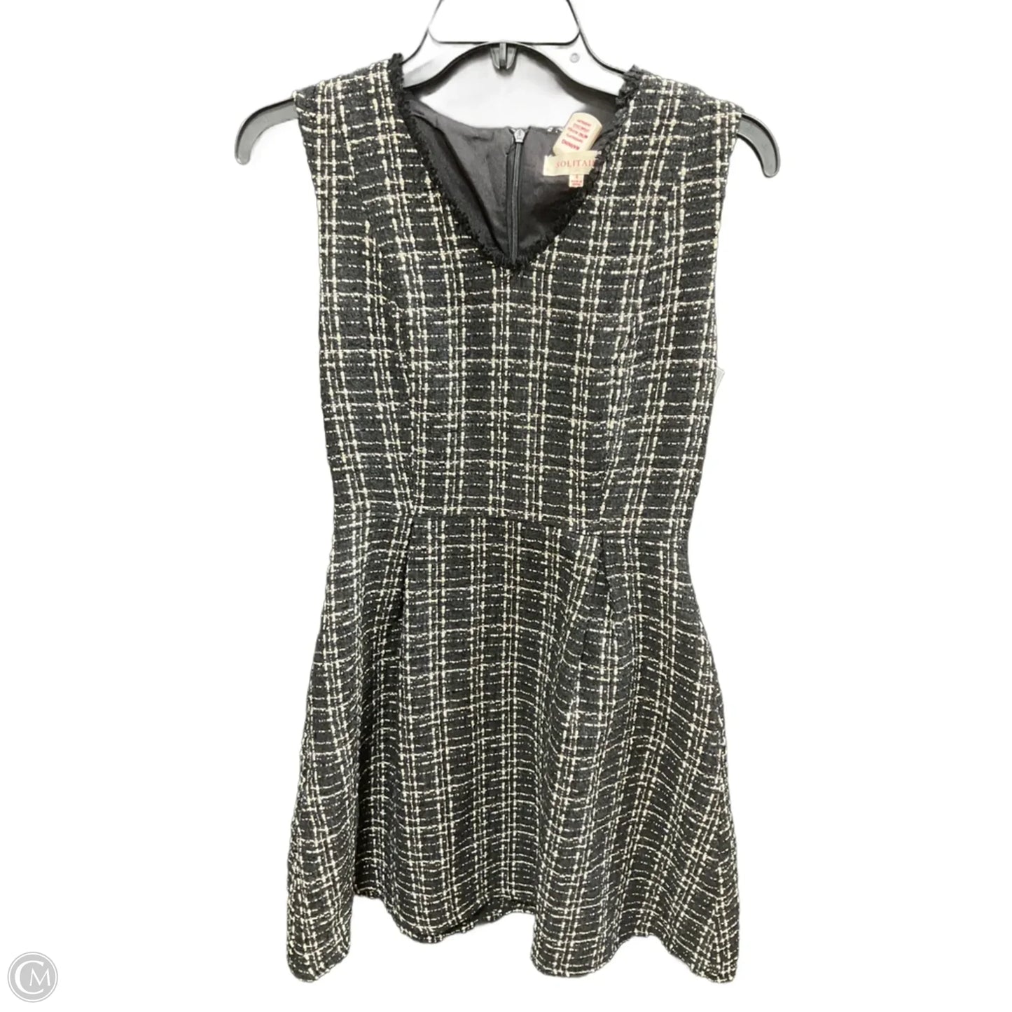 Dress Casual Midi By Solitaire In Black & Gold, Size: 4