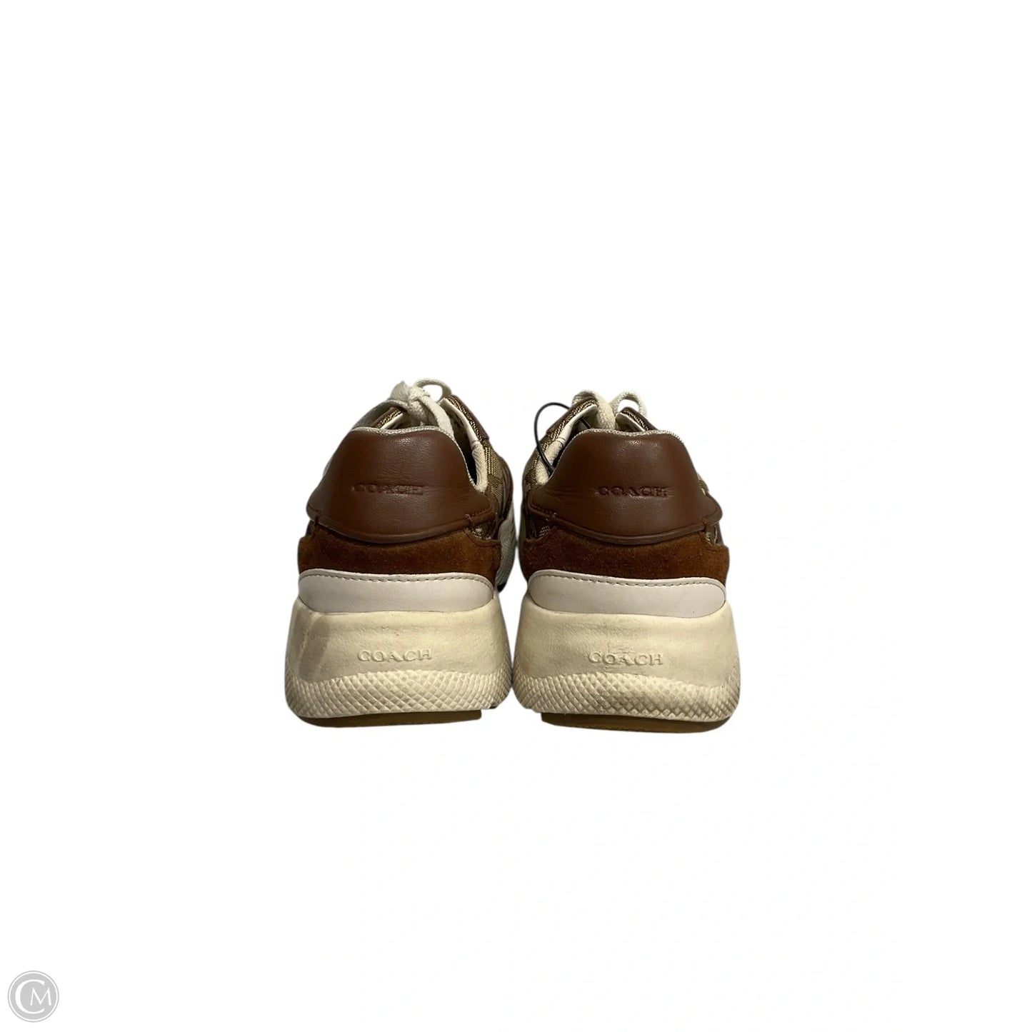 Shoes Designer By Coach In Brown & Tan, Size: 8