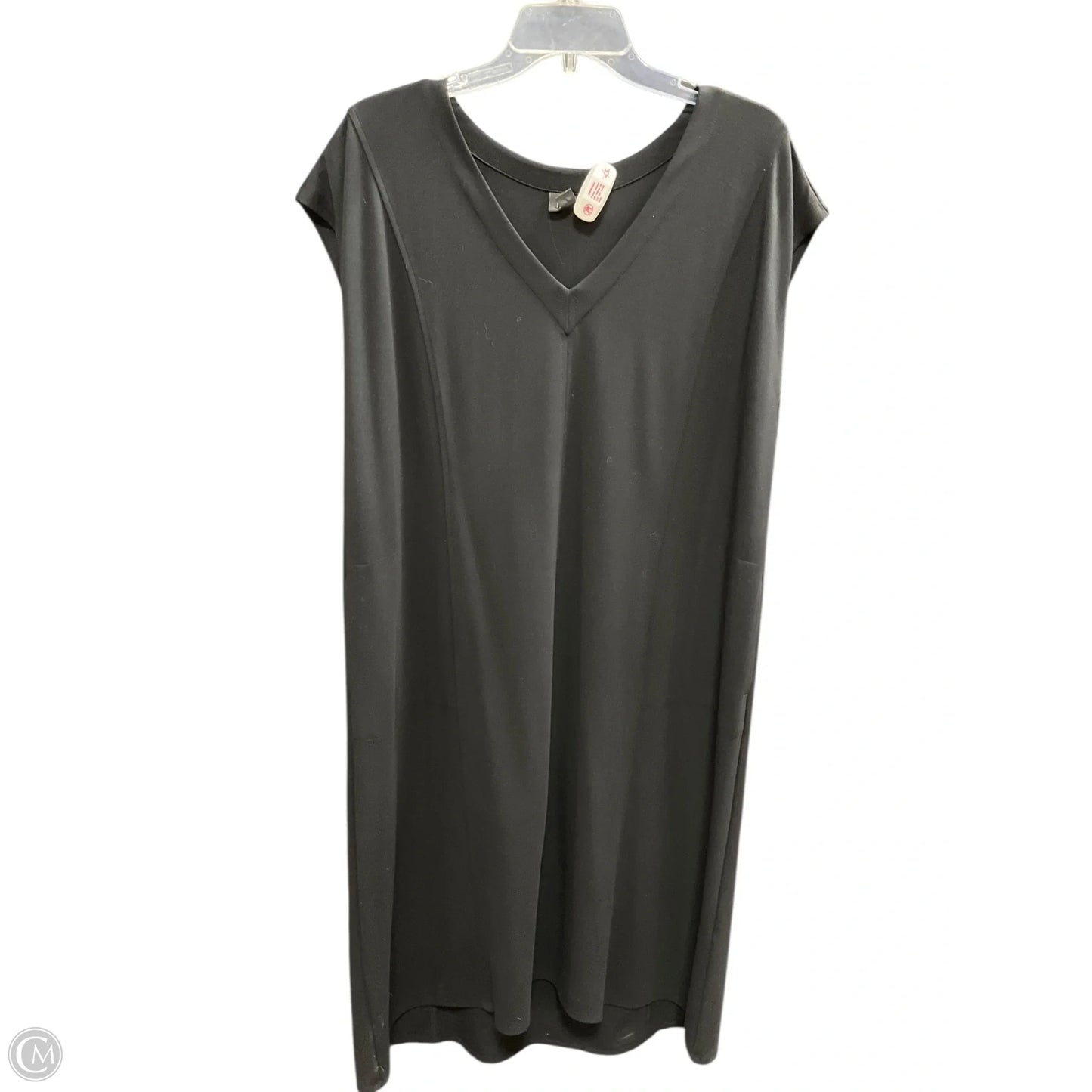 Dress Casual Midi By J. Jill In Black, Size: L