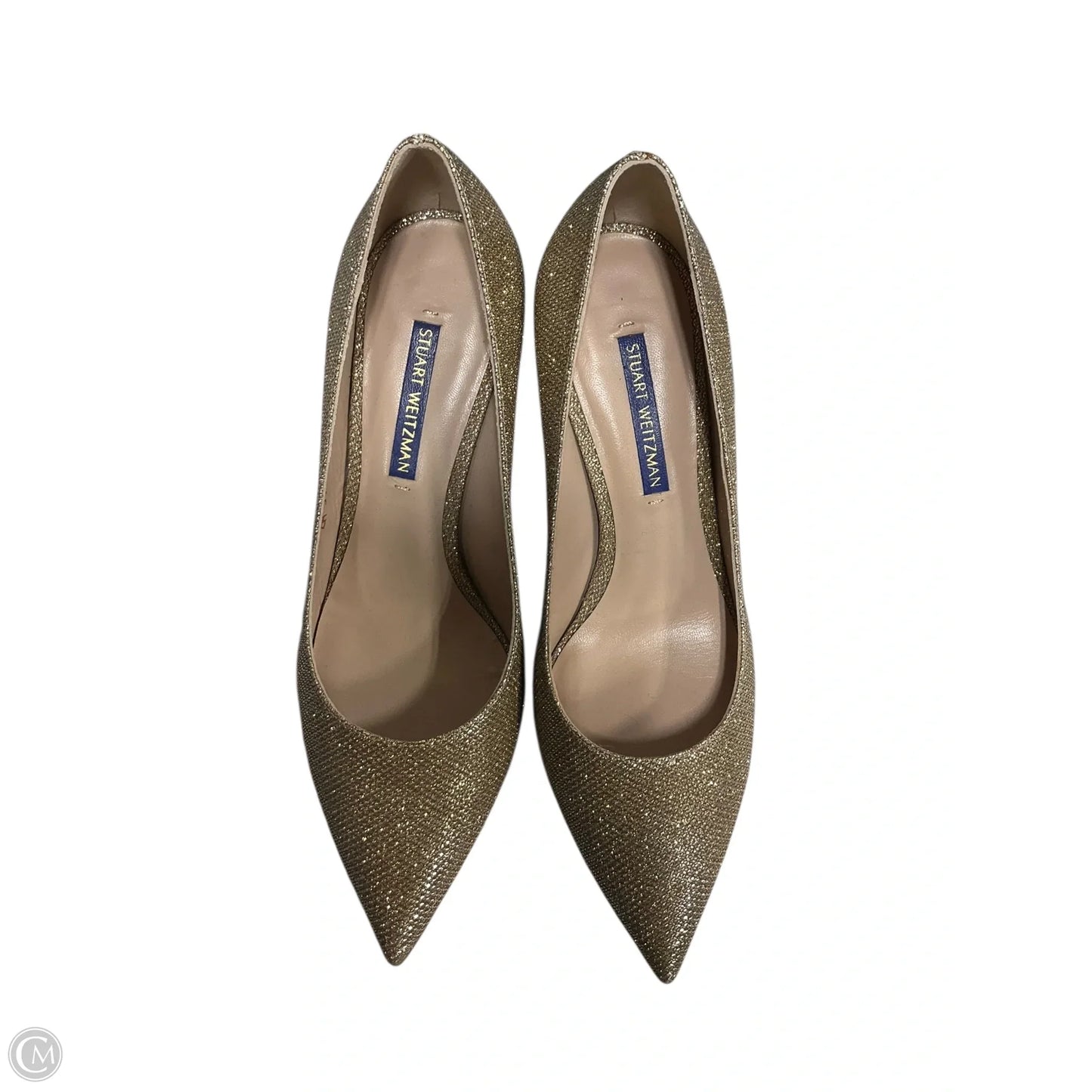 Shoes Designer By Stuart Weitzman In Gold, Size: 7