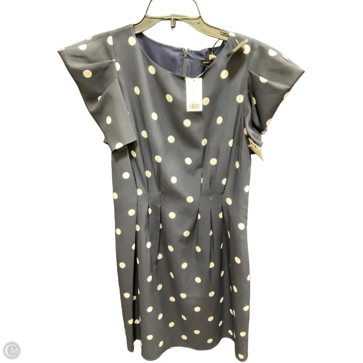 Dress Casual Midi By Banana Republic In Polkadot Pattern, Size: 6