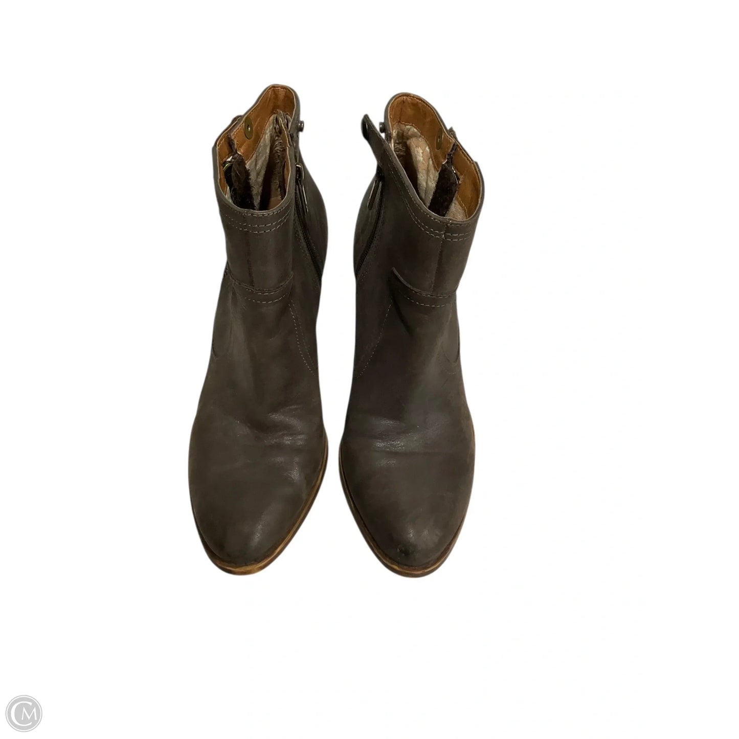 Boots Ankle Heels By Lucky Brand In Brown, Size: 9.5