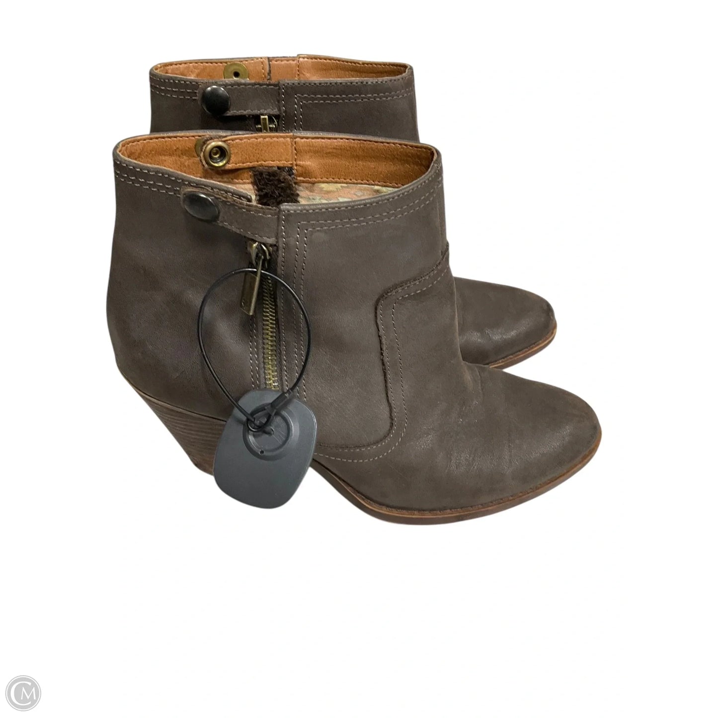 Boots Ankle Heels By Lucky Brand In Brown, Size: 9.5