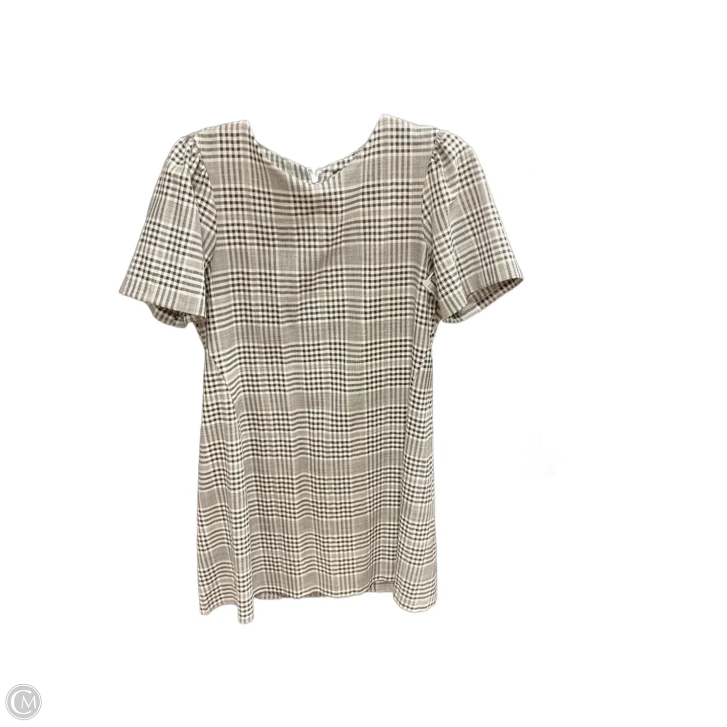 Dress Casual Midi By Zara Women In Checkered Pattern, Size: M