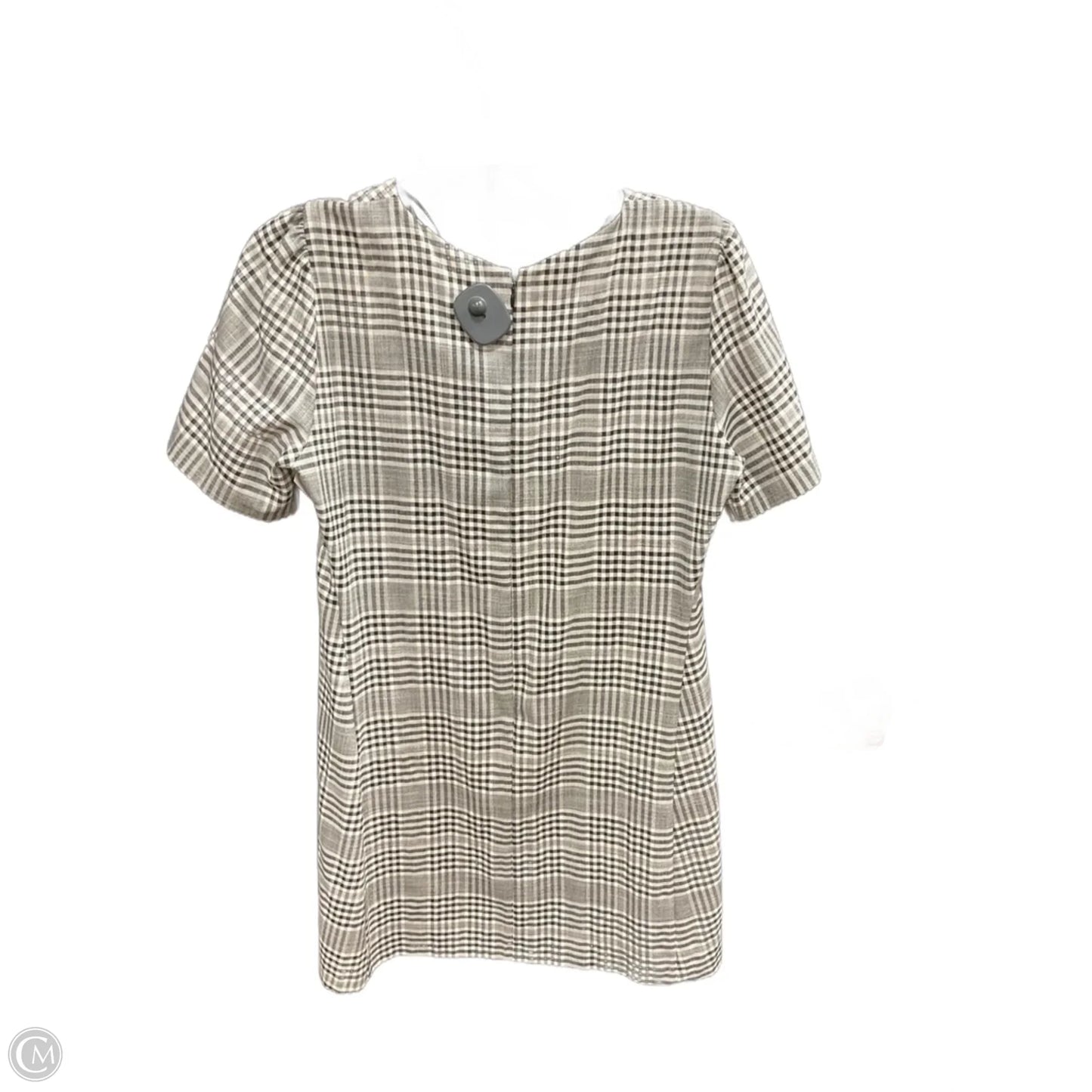 Dress Casual Midi By Zara Women In Checkered Pattern, Size: M