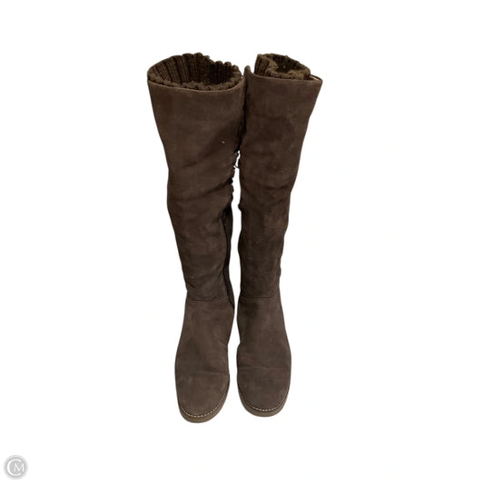 Boots Knee Flats By Lands End In Brown, Size: 10