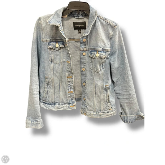 Jacket Denim By Banana Republic In Blue, Size: L