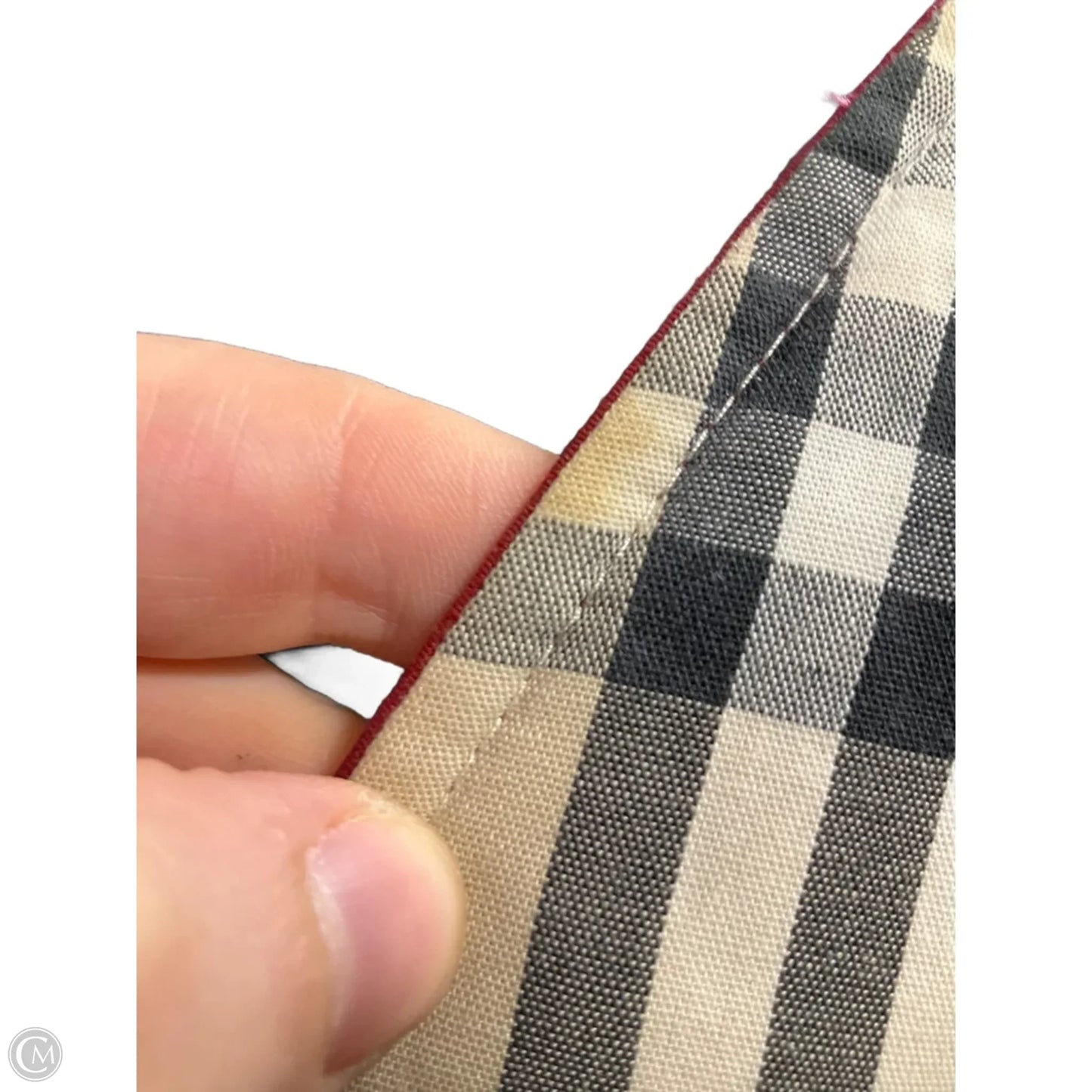 Coat Luxury Designer By Burberry In Red, Size: M