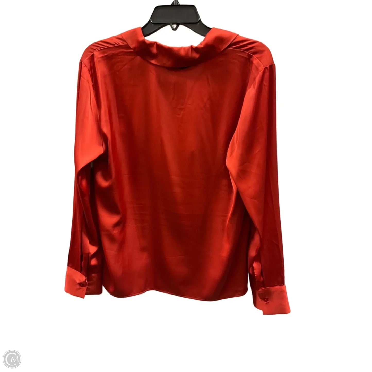 Blouse Long Sleeve By Rachel Zoe In Orange, Size: M