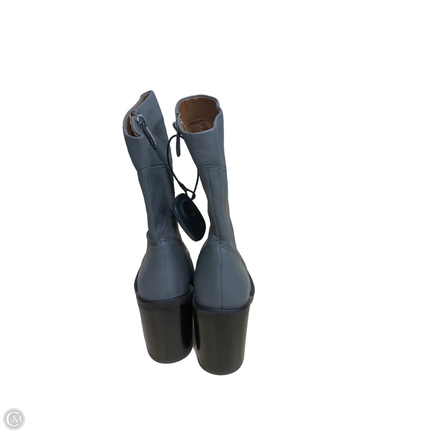 Boots Mid-calf Heels By Franco Sarto In Grey, Size: 6