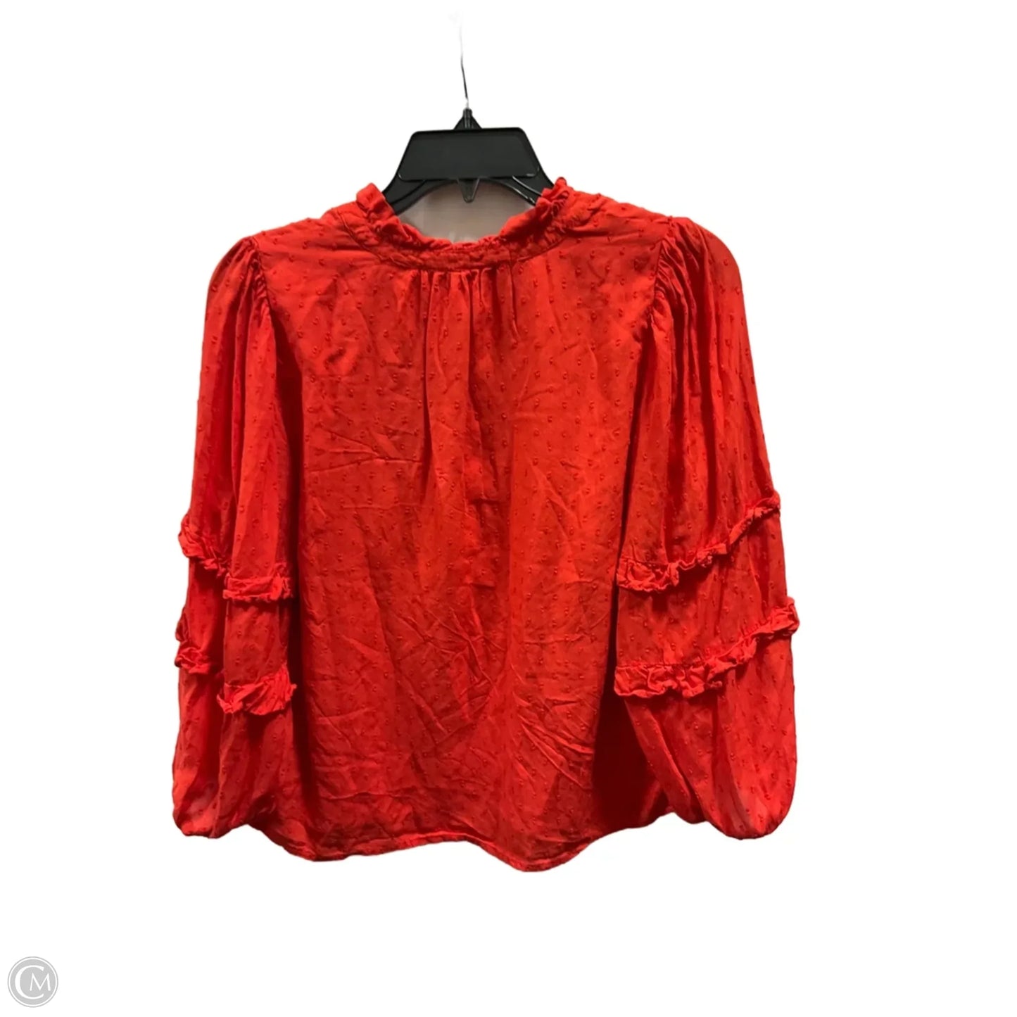 Top Long Sleeve By Loft In Red, Size: Xxs