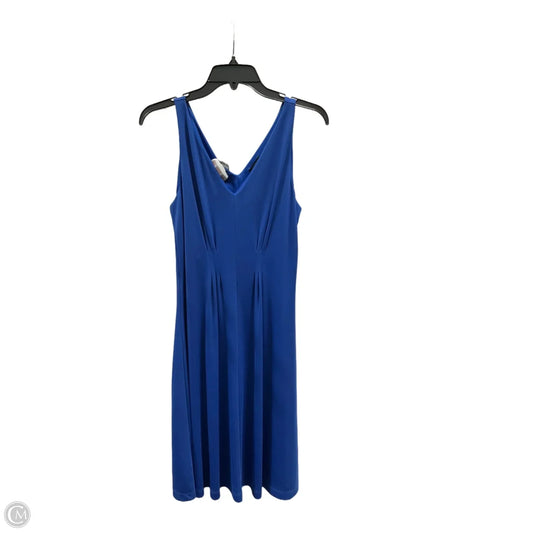 Dress Casual Midi By Ann Taylor In Blue, Size: S